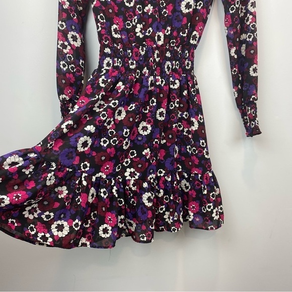 Michael MK • Floral Georgette Wrap Dress - Picture 10 of 16